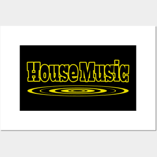 House Music Graphic Posters and Art